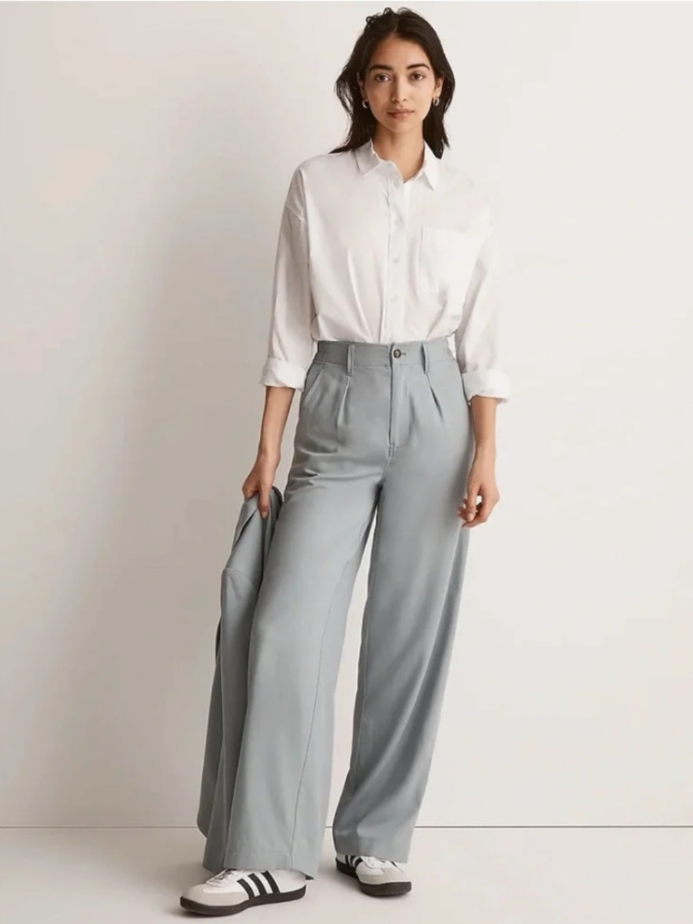 Madewell The Neale Straight-Leg Drapeweave Pants Overcast Slate 8